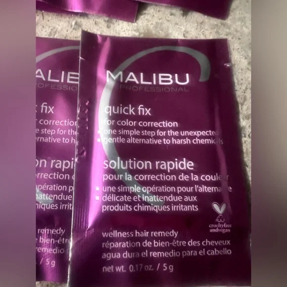 Malibu C Quick Fix Packets-12 unopened and doesn’t come with plastic packaging. - Picture 2 of 3